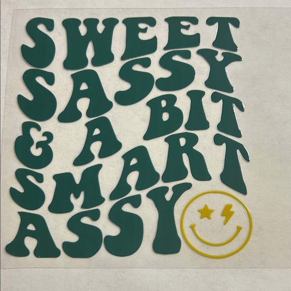 Sweet Sassy Cup Decal 122